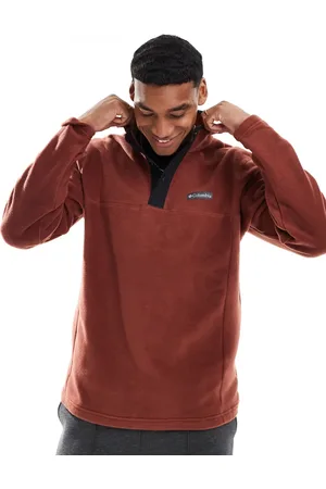 Columbia Steens Mountain II half snap fleece in burgundy