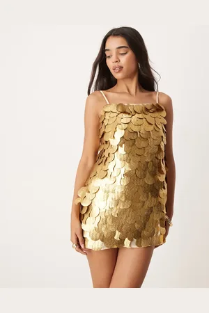 ASOS Disc sequin cami mini dress in