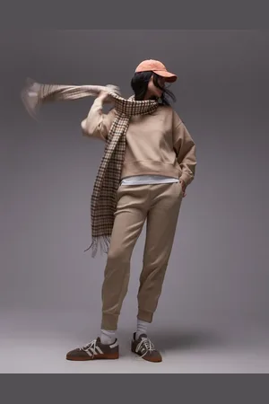Lacoste Active logo joggers in beige