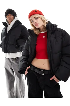 COLLUSION Unisex hooded puffer coat in