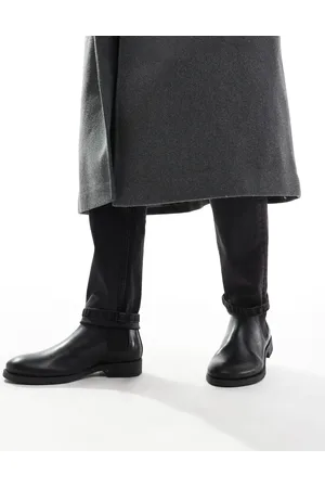 JACK & JONES Leather chelsea boot in
