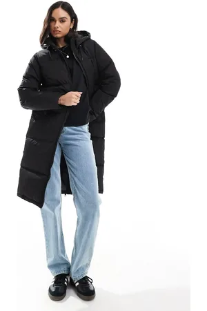 Brave Soul Long puffer jacket in