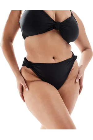 South Beach Knot side high waist bikini bottom in
