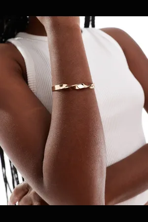 ASOS Cuff bracelet with twisted detail in tone