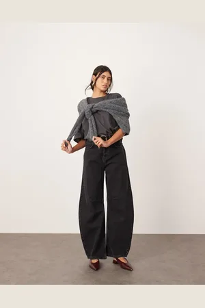 ASOS Sydney denim barrel leg high waist jean in washed