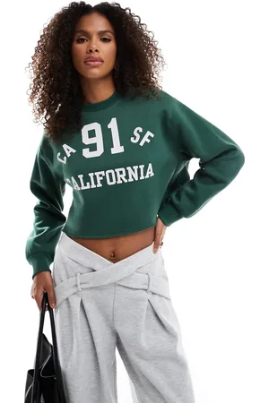 Pull&Bear 91 graphic cut off sweat in bottle