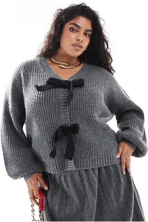 In The Style Knitted pleated mini skirt co-ord in charcoal