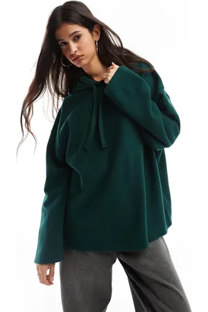 ASOS Supersoft co-ord oversized hoodie in dark - DGREEN