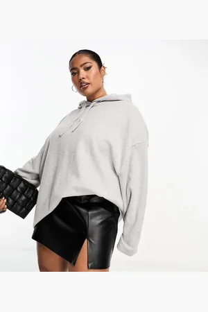 ASOS ASOS DESIGN Curve supersoft oversize hoodie in marl