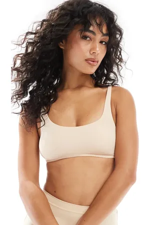 Dorina Essential mix & match microfibre light padded scooped bralette in beige
