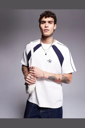 Alma de Ace T-shirt with contrast panel detail in