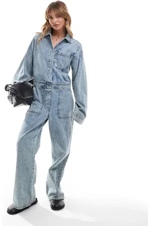 ASOS Denim boilersuit in midwash