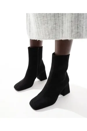 ASOS Record smart mid-boots in micro