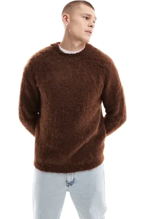 ASOS Knitted fluffy jumper in
