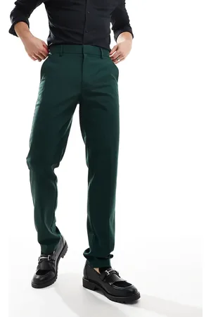 ASOS Smart slim fit trousers in forest