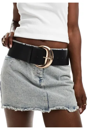 Glamorous Wide belt with chunky buckle in
