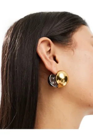 Aldo Stainless steel chunky 3D dome earrings in