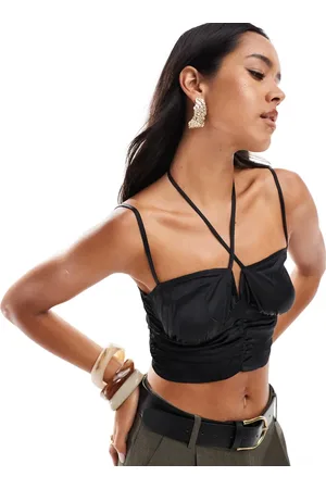 ASOS Ruched front satin cami in