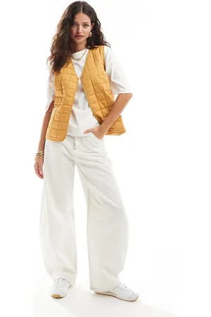 ASOS Quilted gilet in mustard