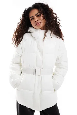 Calvin Klein Logo belt puffer jacket in