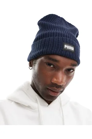 PUMA Ribbed classic cuff beanie in navy