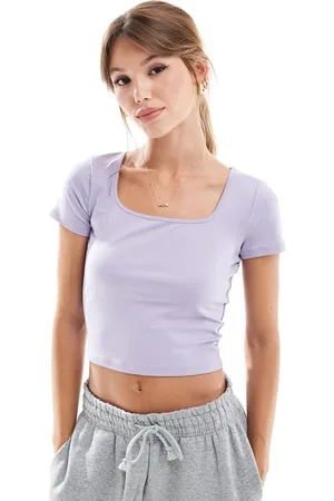 Hollister Seamless square neck t-shirt in