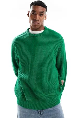 ASOS Oversized knitted fisherman rib jumper in