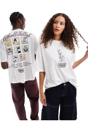 ASOS Unisex oversized license t-shirt with Looney Tunes prints in