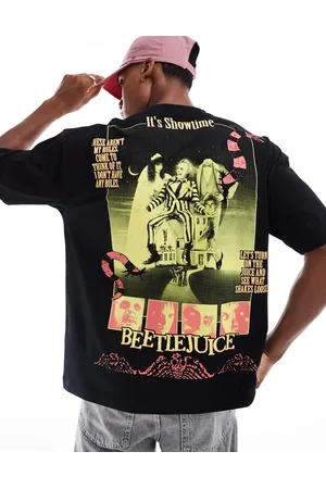 ASOS Halloween unisex oversized t-shirt with Beetlejuice prints in