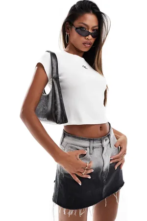 Calvin Klein Rib baby tee in