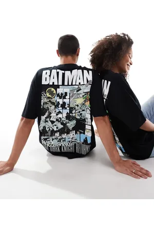 ASOS Unisex oversized t-shirt with Batman prints in black