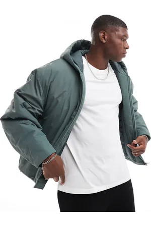 ASOS Oversized puffer jacket with hood in