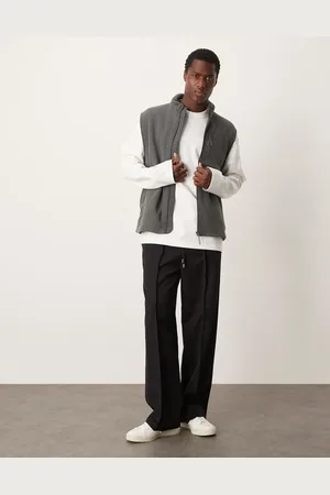 New Look Fleece gilet in dark