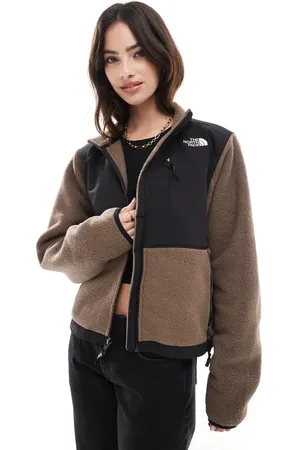 The North Face Retro Denali heavyweight polar fleece jacket in dark