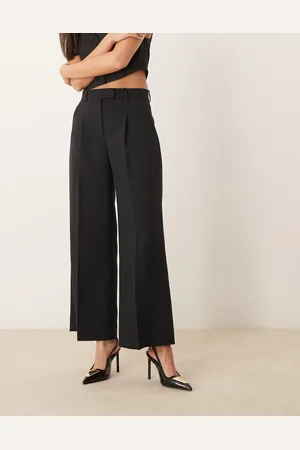 Abercrombie & Fitch Wide leg tailored trousers in