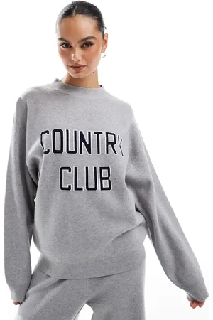 4th & Reckless Avery jaquard knit sweatshirt in