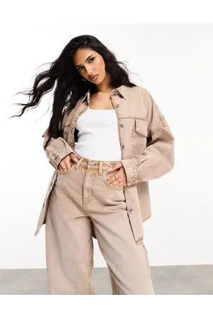 ASOS Weekend Collective co-ord oversized denim shirt in acid wash