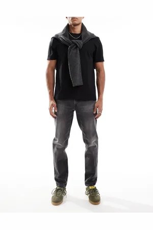 ASOS Stretch tapered jeans in washed