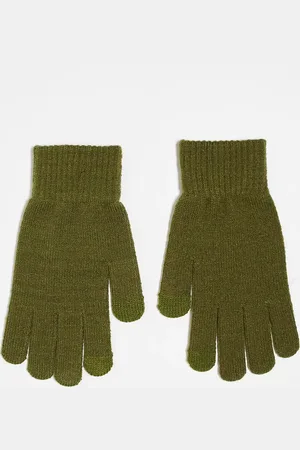 ASOS Touchscreen gloves in khaki