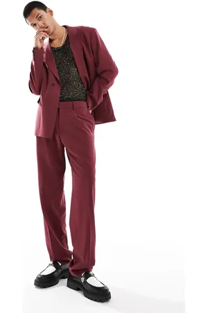 Viggo Oversized suit jacket in burgundy co-ord