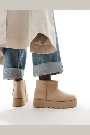 Pull&Bear Cosy ankle boot in sand