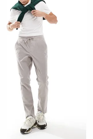 ASOS Tapered fit cord trouser with elasticated waist in