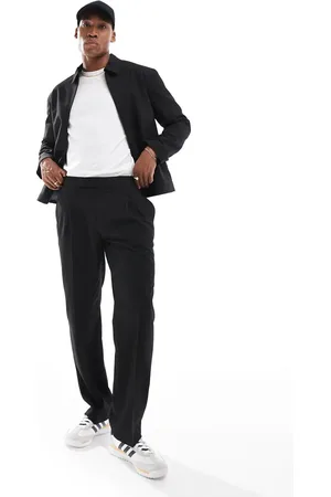 ASOS Smart co-ord straight leg trouser in with elasticated waist