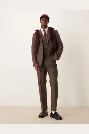 ASOS Slim suit trousers in wool mix flannel