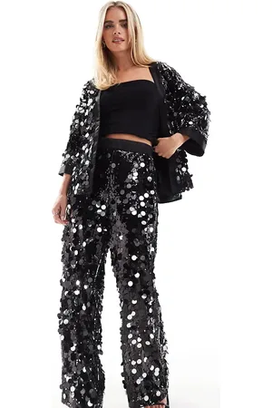 ASOS Petite disco sequin tailored trouser in