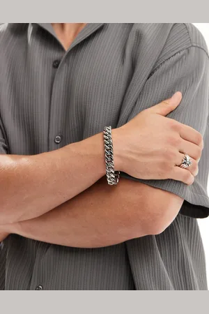 ASOS Waterproof stainless steel chunky chain bracelet in tone