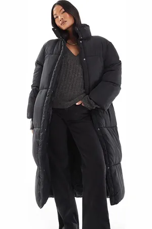ASOS ASOS DESIGN Petite longline padded jacket in