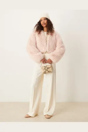 ASOS Faux fur jacket in light