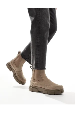 sorel Explorer STRT suede chelsea boots in omega taupe and wet sand