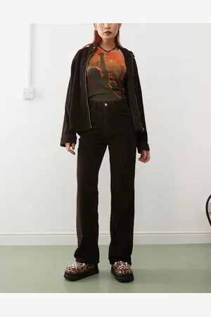 ASOS Corduroy flared jean in brown